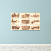 Forts Sumter & Moultrie Leinwanddruck (Insitu (Holzboden))