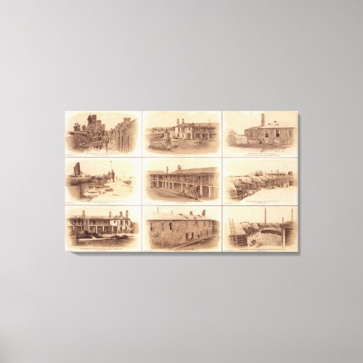 Forts Sumter & Moultrie Leinwanddruck (Vorderseite)