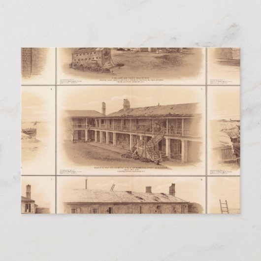 Forts Sumter & Moultrie Postkarte (Vorderseite)