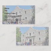 Forts Texas Alamos San Antonio Visitenkarte (Vorne/Hinten)