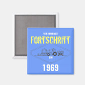 Fortschritt DDR Design Magnet (Vorderseite/Rückseite)