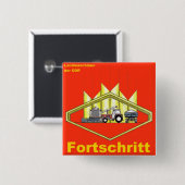 Fortschritt DDR-Konstruktion Button (Vorne & Hinten)