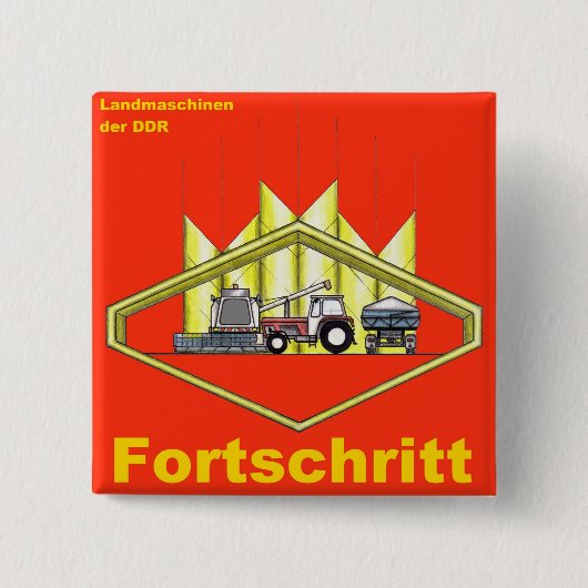 Fortschritt DDR-Konstruktion Button (Vorderseite)