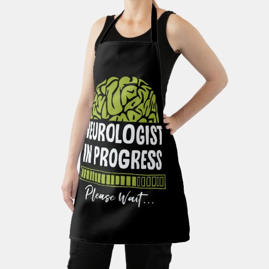Fortschritt des Neurologen Bitte warten Sie auf Ne Schürze (InSitu)