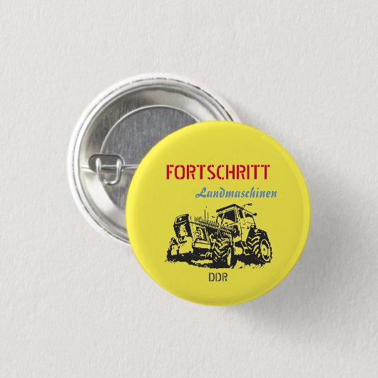 Fortschritt Design DDR Button (Vorne & Hinten)