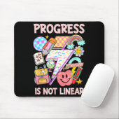 Fortschritt ist nicht linear sped ed Sonderpädagog Mousepad (Mit Mouse)