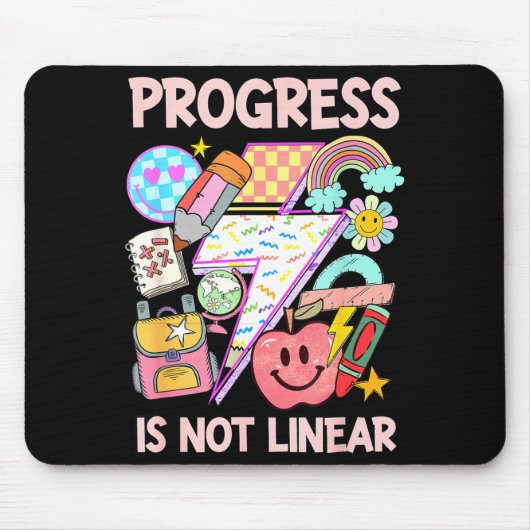 Fortschritt ist nicht linear sped ed Sonderpädagog Mousepad (Vorne)