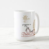 Fortschritt ist selten linear kaffeetasse (VorderseiteRechts)