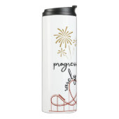 Fortschritt ist selten linear thermosbecher (Nach links gedreht)