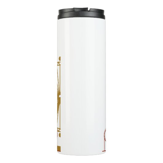 Fortschritt ist selten linear thermosbecher (Rückseite)