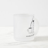 Fortschritt. Kein Perfektion Becher Mattglastasse (VorderseiteRechts)