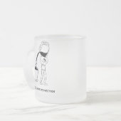 Fortschritt. Kein Perfektion Becher Mattglastasse (Vorderseite Links)