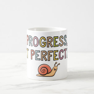 Fortschritt, keine Perfektion Kaffeetasse