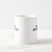 Fortschritt nicht perfekt Blau Kaffeetasse (Mittel)