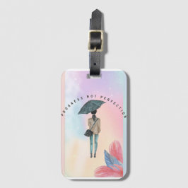 Fortschritt nicht perfekt gepäckanhänger