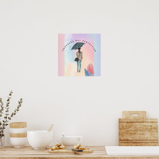 Fortschritt nicht perfekt poster (Küche)