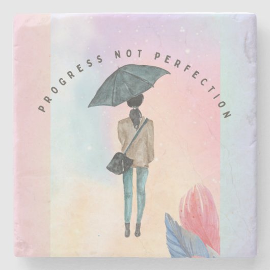 Fortschritt nicht perfekt steinuntersetzer (Vorderseite)