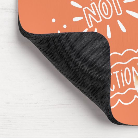 Fortschritt nicht Perfektion elegante Geschäftsfra Mousepad (Ecke)
