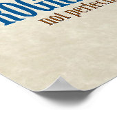 Fortschritt, nicht Perfektion! (Erholung) Poster (Ecke)