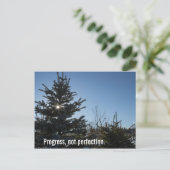Fortschritt, nicht Perfektion - Erholung-Slogan Postkarte (Stehend Vorderseite)
