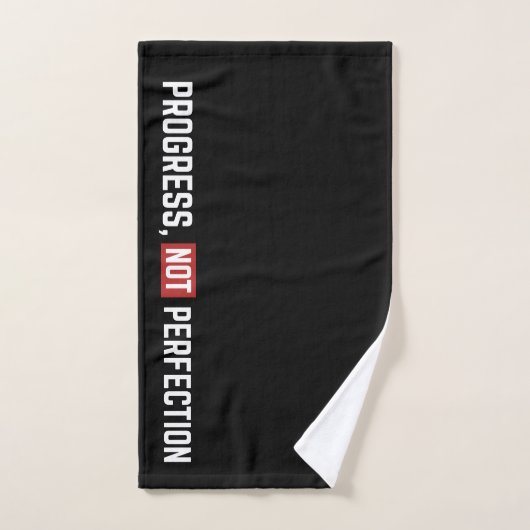Fortschritt Nicht Perfektion Fitnessstudio Workout Handtuch (Handtuch)