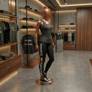Fortschritt Nicht Perfektion Gym Leggings