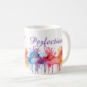 Fortschritt Nicht Perfektion Kunst Kaffeetasse (VorderseiteRechts)