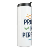 Fortschritt, nicht Perfektion Thermosbecher (Nach links gedreht)