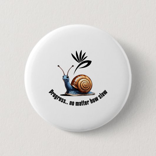 Fortschritt.no Wie langsamer Aufkleber Button (Vorderseite)