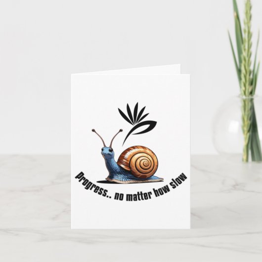 Fortschritt.no Wie langsamer Aufkleber Karte (Vorderseite)