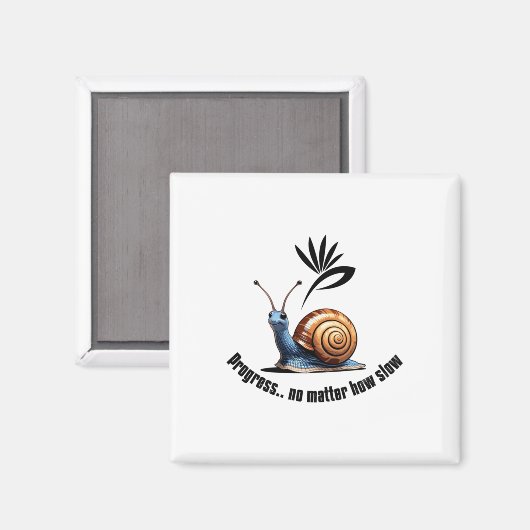 Fortschritt.no Wie langsamer Aufkleber Magnet (Vorderseite/Rückseite)