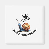 Fortschritt.no Wie langsamer Aufkleber Magnet (Vorne)