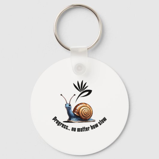 Fortschritt.no Wie langsamer Aufkleber Schlüsselanhänger (Vorderseite)