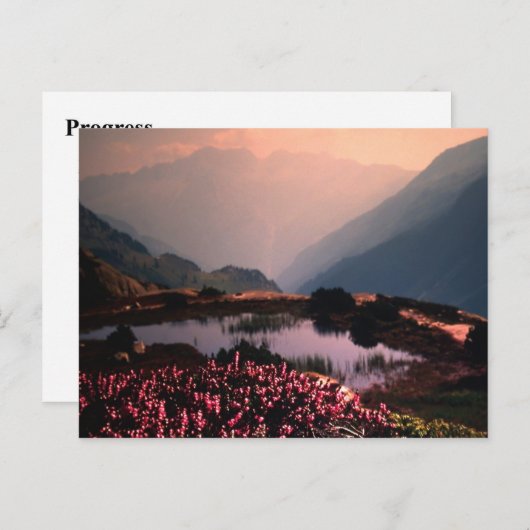 FORTSCHRITT POSTKARTE (Vorne/Hinten)