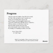 FORTSCHRITT POSTKARTE (Rückseite)