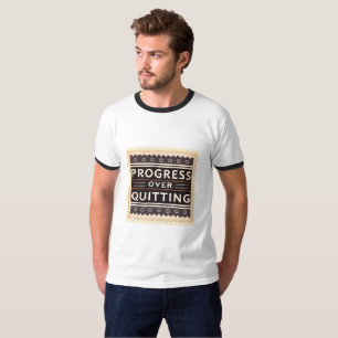 Fortschritt statt Aufgeben Wachstumsmentalität M T-Shirt