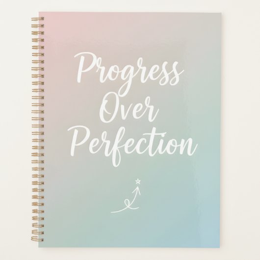 Fortschritt statt Perfektion – Minimaler Motivatio Planer (Vorderseite)