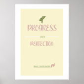 Fortschritt statt Perfektion Poster (Vorne)