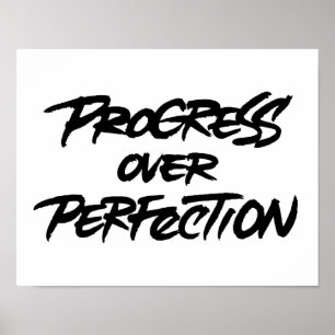 Fortschritt statt Perfektion Poster
