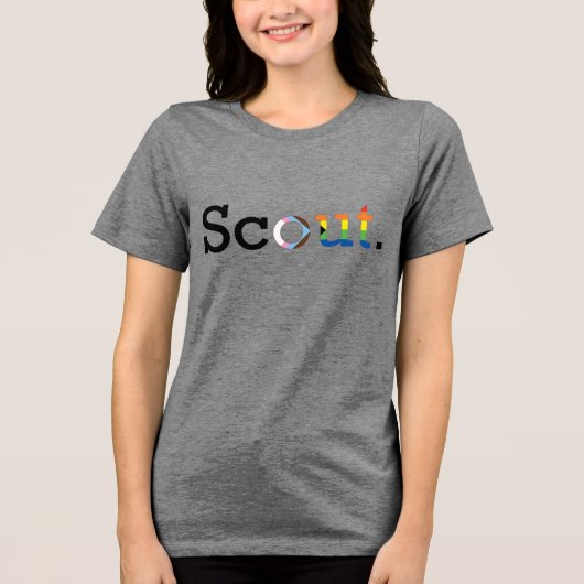 Fortschritt Stolz "ScOUT" Tri-Blend Shirt (Vorderseite)