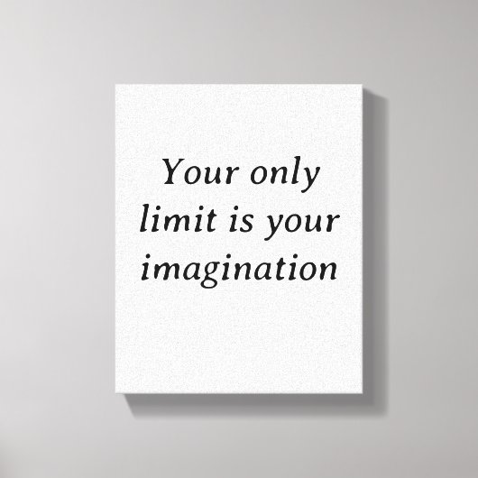 Fortschritt über Perfektion - Minimalistisch Motiv Leinwanddruck (Vorderseite)