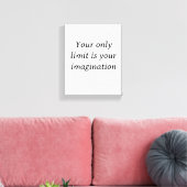 Fortschritt über Perfektion - Minimalistisch Motiv Leinwanddruck (Insitu (Wohnzimmer))