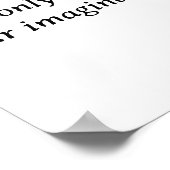 Fortschritt über Perfektion - Minimalistisch Motiv Poster (Ecke)