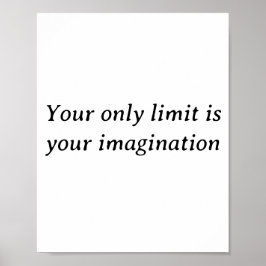 Fortschritt über Perfektion - Minimalistisch Motiv Poster