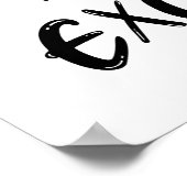 Fortschritt über Perfektion: Motivierend Poster (Ecke)