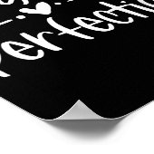 Fortschritt vor Perfektion Motivierend  Poster (Ecke)