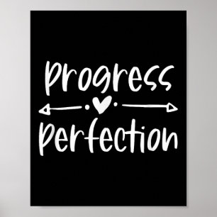 Fortschritt vor Perfektion Motivierend  Poster