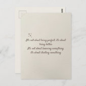 Fortschritte bei der Erstellung eines Zitats Postkarte (Vorne/Hinten)