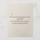 Fortschritte bei der Erstellung eines Zitats Postkarte (Vorderseite)