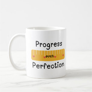 Fortschritte bei der Perfektionistin Kaffeetasse